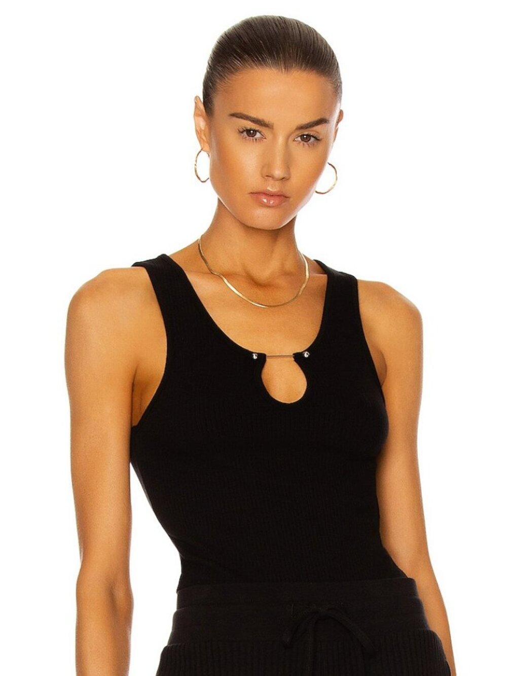 The Range Alloy Rib Knit Barbell Tank Top